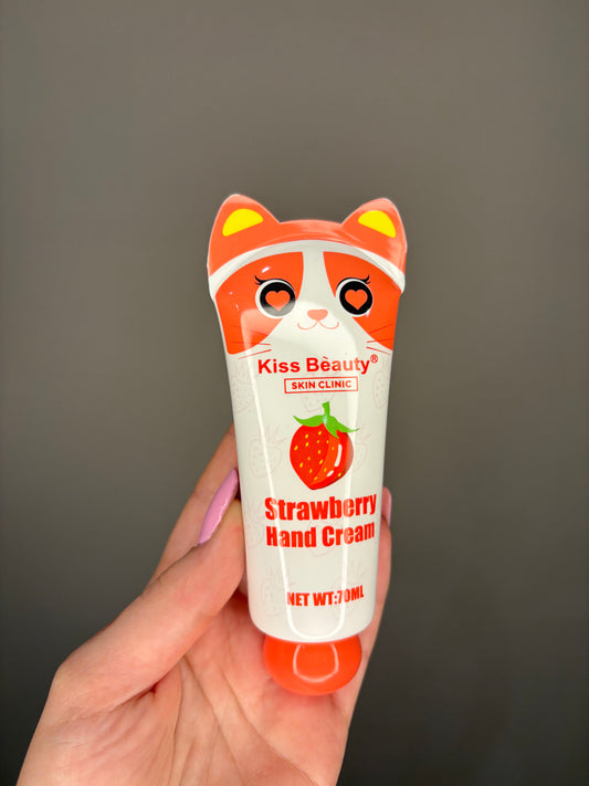 Crema mani gusto fragola