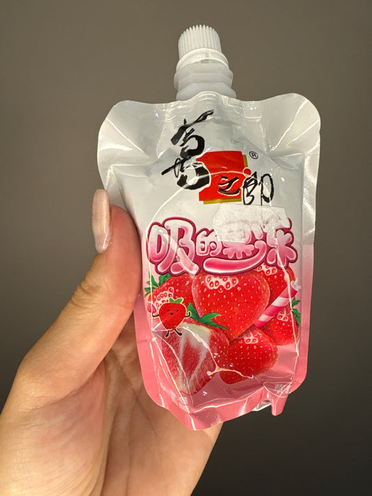 Snack da bere alla fragola