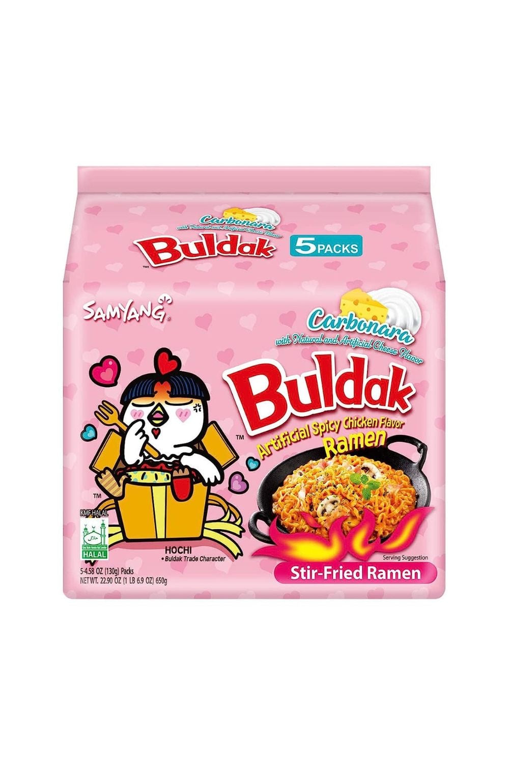 Samyang Buldak Ramen gusto Pollo e Carbonara (pack da 5pz)