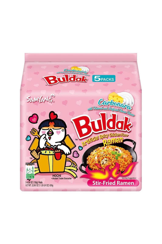 Samyang Buldak Ramen gusto Pollo e Carbonara (pack da 5pz)