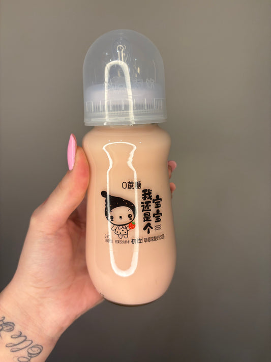 Biberon yogurt latte di fragola